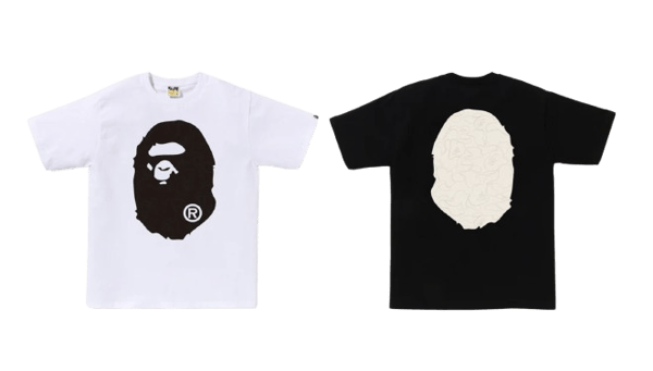 LINE CAMO BIG APE HEAD TEE